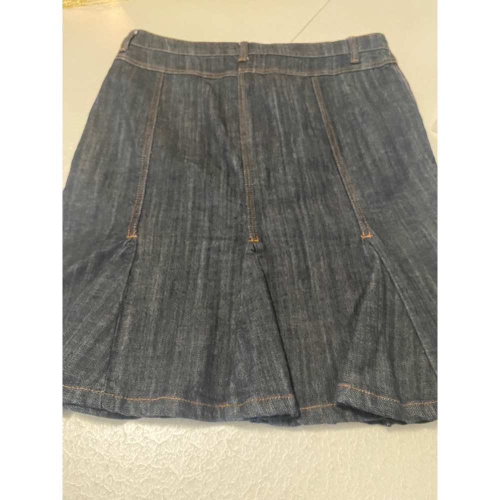 Ricki's Denim Pleated Skirt Size 8 Dark Blue - Picture 4 of 6